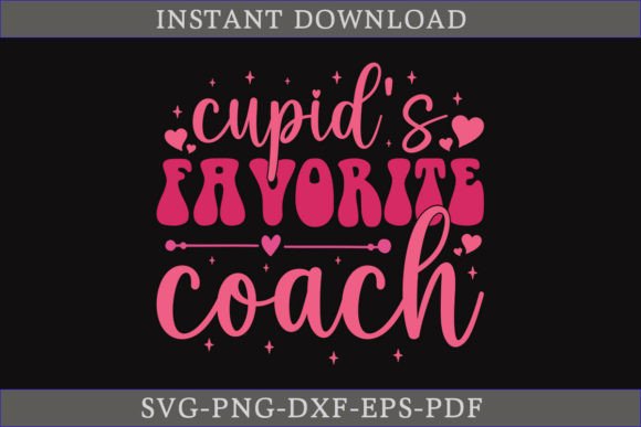 Cupid's Favorite Coach Valentine SVG