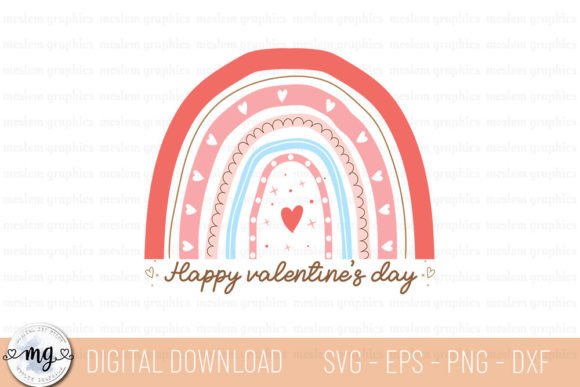 Happy Valentine's Day - Retro SVG