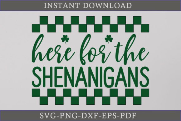 Here for the Shenanigans SVG Shirt Retro